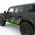 MOUNTAINS AND FOREST DOOR DECAL FITS 2021+ FORD BRONCO 4 DOOR