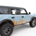 MOUNTAINS AND FOREST DOOR DECAL FITS 2024 FORD BRONCO 4 DOOR