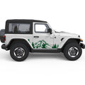 MOUNTAINS AND FOREST SIDE GRAPHIC DECAL FITS 2005-2017 JEEP WRANGLER 2 DOOR JK