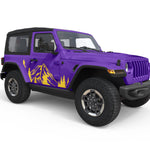 MOUNTAINS AND FOREST BODY GRAPHIC DECAL FITS 2005-2017 JEEP WRANGLER 2 DOOR JKU