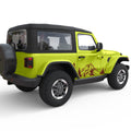 MOUNTAINS AND FOREST DOOR DECAL FITS 2005-2017 JEEP WRANGLER 2 DOOR JKU