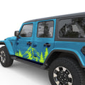 MOUNTAINS AND FOREST DOOR DECAL FITS 2018+ JEEP WRANGLER 4 DOOR JLU