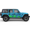 MOUNTAINS AND FOREST SIDE GRAPHIC DECAL FITS 2005-2017 JEEP WRANGLER 4 DOOR JKU