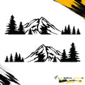 MOUNTAINS AND FOREST SIDE GRAPHIC DRIVER & PASSENGER DECALS