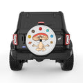 MUSHROOM YOGI PLANETS SILVER CARBON FIBER TIRE COVER