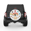 MUSHROOM YOGI PLANETS PEARL  WHITE CARBON FIBER TIRE COVER