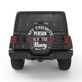 MY FAVORITE PERSON IS IN THE NAVY BLACK CARBON FIBER TIRE COVER