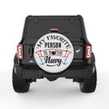 MY FAVORITE PERSON IS IN THE NAVY PEARL  WHITE CARBON FIBER TIRE COVER