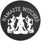 NAMASTE WITCHES BLACK TIRE COVER