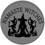 NAMASTE WITCHES SILVER CARBON FIBER TIRE COVER