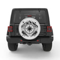 NATURE COMPASS SILVER CARBON FIBER TIRE COVER