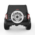 NATURE COMPASS PEARL  WHITE CARBON FIBER TIRE COVER