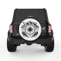 NATURE COMPASS WHITE TIRE COVER