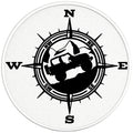 NAUTICAL COMPASS JEEP BLACK TIRE COVER