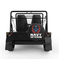 NAVY VETERAN ANCHOR  BLACK CARBON FIBER TIRE COVER FOR MOKE
