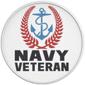NAVY VETERAN ANCHOR WHITE TIRE COVER
