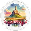 NEBRASKA BLACK TIRE COVER