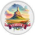 NEBRASKA WHITE TIRE COVER