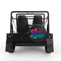 NEON BEACH PLEASE BLACK CARBON FIBER TIRE COVER FOR MOKE