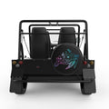 NEON FLOWER TURTLE BLACK TIRE COVER FOR MOKE