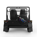 NEON SEA TURTLE BLACK TIRE COVER FOR MOKE