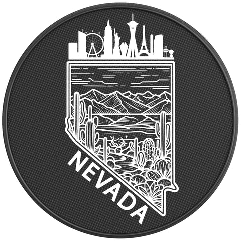 NEVADA COMPILATION BLACK CARBON FIBER TIRE COVER