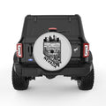 NEVADA COMPILATION SILVER CARBON FIBER TIRE COVER