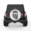 NEVADA COMPILATION PEARL  WHITE CARBON FIBER TIRE COVER