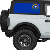 NEVADA STATE FLAG QUARTER WINDOW DECAL FITS 2021+ FORD BRONCO 2 DOOR HARD TOP