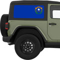 NEVADA STATE FLAG QUARTER WINDOW DECAL FITS 2011-2018 JEEP WRANGLER 2 DOOR HARD TOP JK