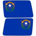 NEVADA STATE FLAG QUARTER WINDOW DRIVER & PASSENGER DECALS