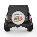 NEVADA SILVER CARBON FIBER TIRE COVER