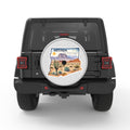NEVADA SILVER CARBON FIBER TIRE COVER