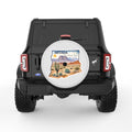 NEVADA PEARL  WHITE CARBON FIBER TIRE COVER