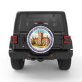 NEW HAMPSHIRE PEARL  WHITE CARBON FIBER TIRE COVER