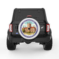 NEW HAMPSHIRE PEARL  WHITE CARBON FIBER TIRE COVER