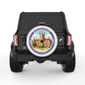 NEW HAMPSHIRE WHITE TIRE COVER