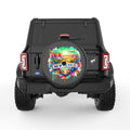 NEW MEXICO BLACK CARBON FIBER TIRE COVER