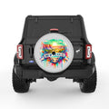NEW MEXICO SILVER CARBON FIBER TIRE COVER