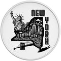 NEW YORK COMPILATION WHITE TIRE COVER