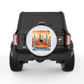 NEW YORK PEARL  WHITE CARBON FIBER TIRE COVER