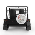 NIGHTMARE BEFORE COFFEE WHITE TIRE COVER FOR MOKE