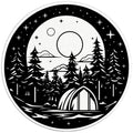 NIGHT SKY CAMPING BLACK TIRE COVER