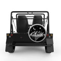 NIGHT WILDERNESS SILVER CARBON FIBER TIRE COVER FOR MOKE