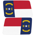NORTH CAROLINA STATE FLAG QUARTER WINDOW DRIVER & PASSENGER DECALS