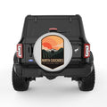 NORTH CASCADES SILVER CARBON FIBER TIRE COVER