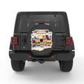 NORTH DAKOTA BLACK CARBON FIBER TIRE COVER