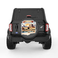 NORTH DAKOTA BLACK CARBON FIBER TIRE COVER