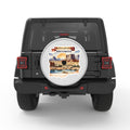 NORTH DAKOTA SILVER CARBON FIBER TIRE COVER