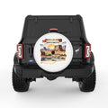 NORTH DAKOTA WHITE TIRE COVER